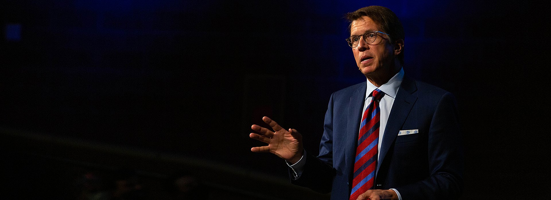 Mark Lanier speaking at lecture
