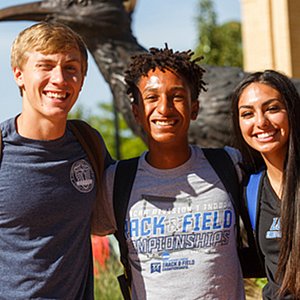 LCU students by the Chap