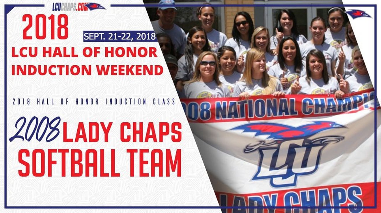 2008 Lady Chaps Softball Team Group photo