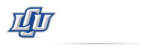 LCU logo with white text to the right for marketing purposes