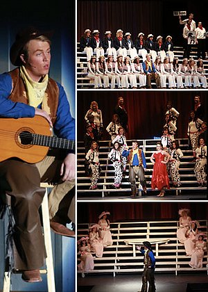 Scenes from "The Will Rogers' Follies" musical