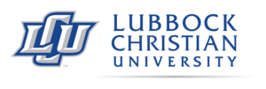 LCU logo with blue text to the right for marketing purposes