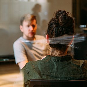 Student working with diability coordinator