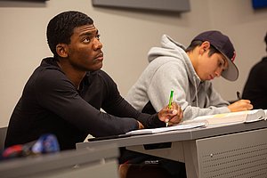 Accounting students in class