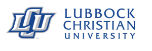 LCU logo with blue text to the right for marketing purposes
