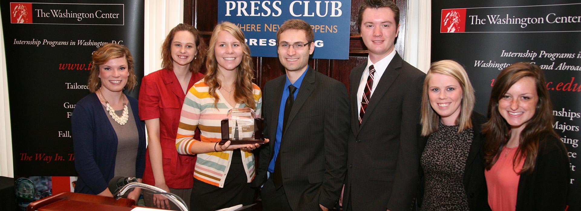 Students in Washington Accepting Award