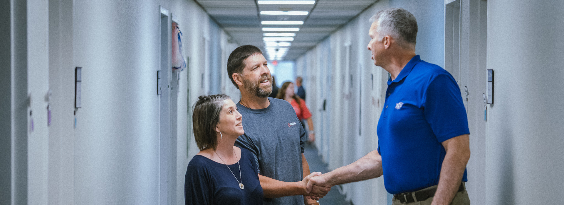 President McDowell meeting student parents